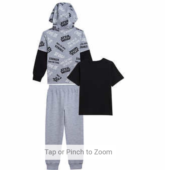 NWT Star Wars baby yoda Kids 3 Piece set - Picture 2 of 8